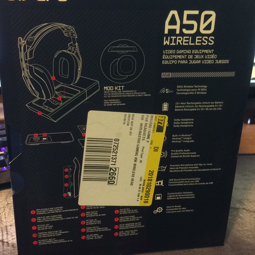Astro A50 Wireless Headphone - Picture 4 of 6